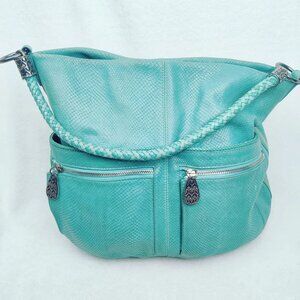 Brighton Eliana Handbag H3269U preowned Emerald Green